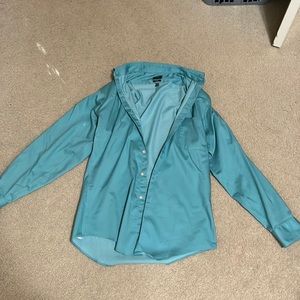 Arrow Long Sleeve Shirt (Dress Shirt), Size 15 32/33, Light Turquoise